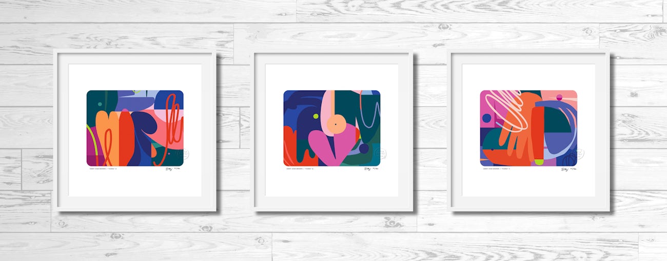 Flora prints framed2