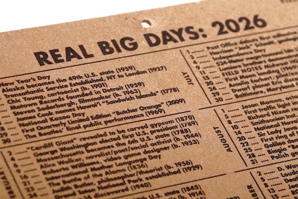 FN 18 Calendar 2026 Real Big Days